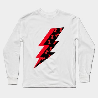 Black Widow Lightning Bolt Long Sleeve T-Shirt